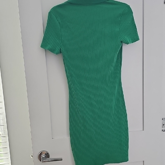 H&M Green Ribbed Dress Size M - Picture 5 of 5
